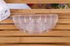 10-compartment transparent semi-circular fan-shaped storage box, PS transparent plastic box, for jewelry, nail art pieces and small accessories storage Application Scenario
